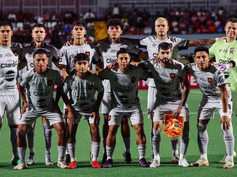 Este es el inicial de CD Águila ante Real Estelí, de Nicaragua, por Copa C.A. Foto: Cortesía CD Águila