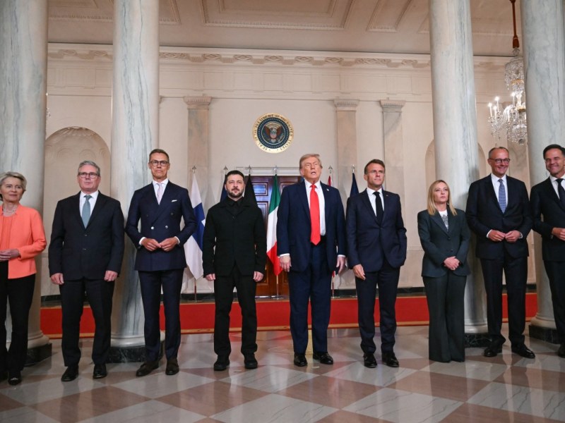Cumbre Casa Blanca líderes europeos Donald Trump Zelenski