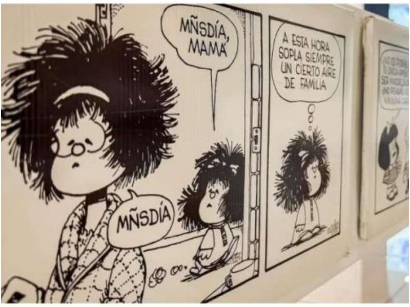 Mafalda- Binaes- exposicion- Centro Historico