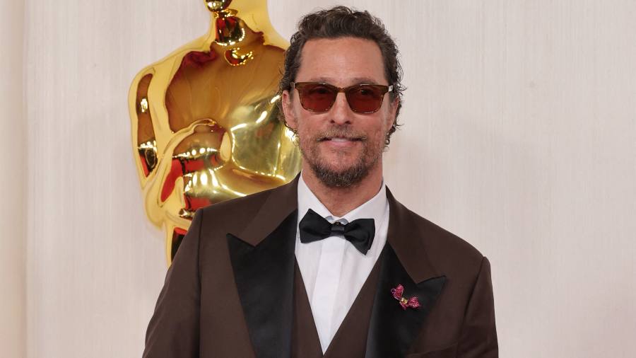 Matthew McConaughey tiene 55 años. Foto: AFP