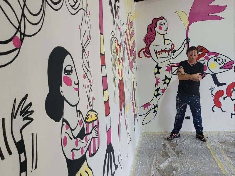 Mural de Ignasi Blanch en San Salvador.