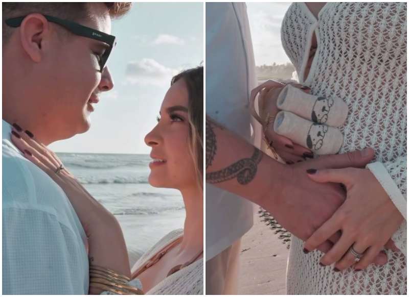 Pepe Barahona- Irene Castillo-bebe