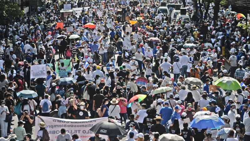 15 de Septiembre-Protesta-Población- San Salvador