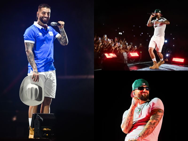 Maluma en concierto en el estadio Mágico González 2025