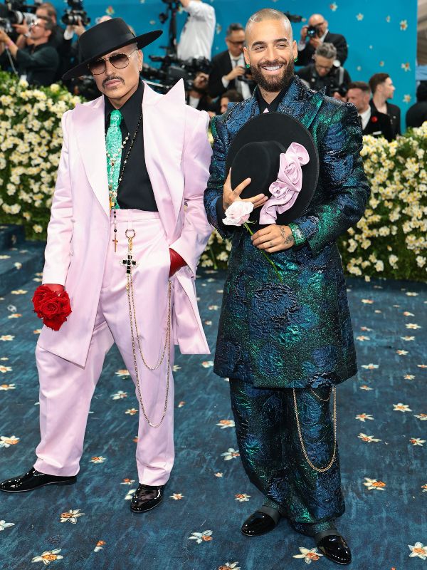 Willy Chavarria y Maluma en la Met Gala 2025