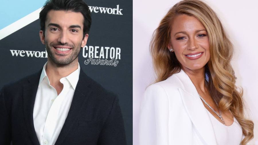 Blake Lively y Justin Baldoni. Foto: AFP