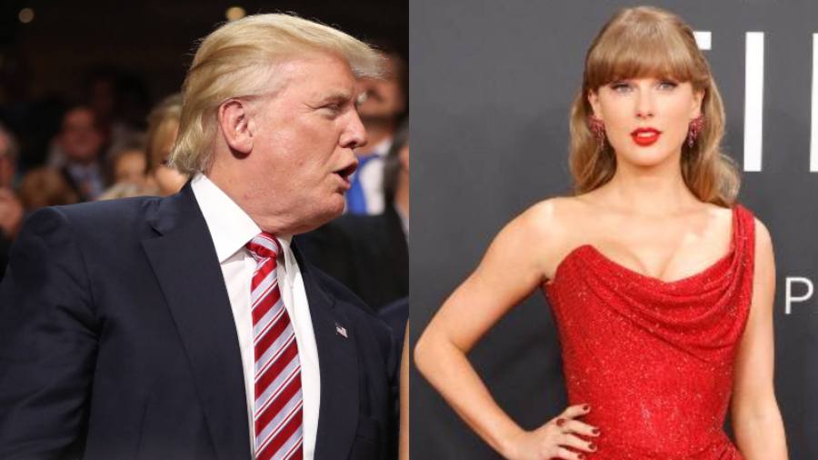 Donald Trump felicita a Taylor Swift por su compromiso. Foto: AFP