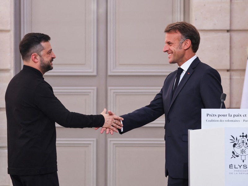 Presidentes Ucrania y Francia
