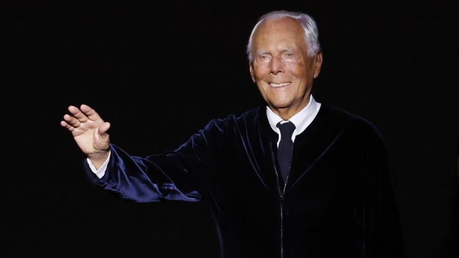 Giorgio Armani murió a los 91 años. Foto: AFP