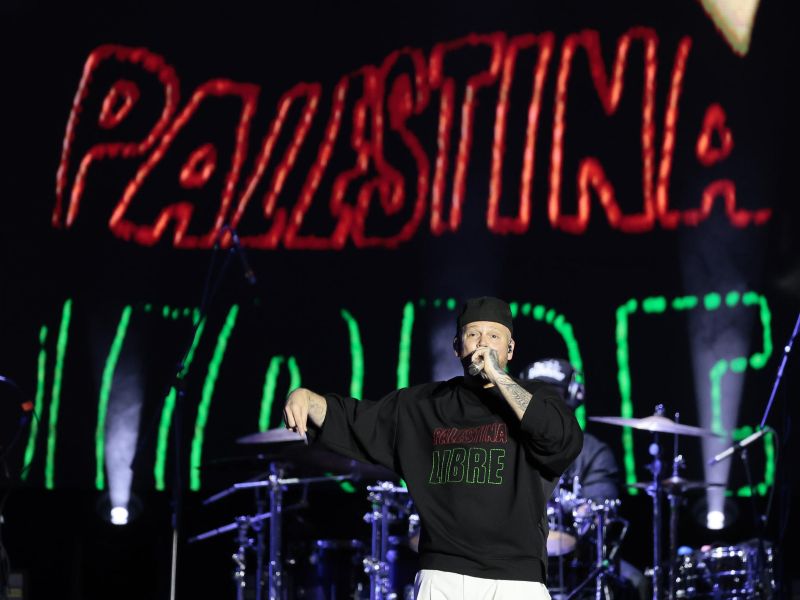 Residente en concierto en El Zócalo de Ciudad de México