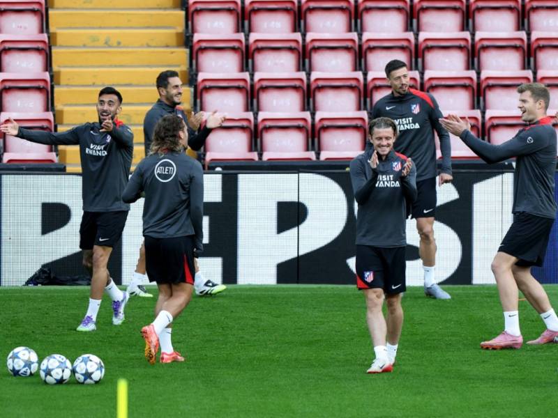 Entreno Atletico Madrid Champions League