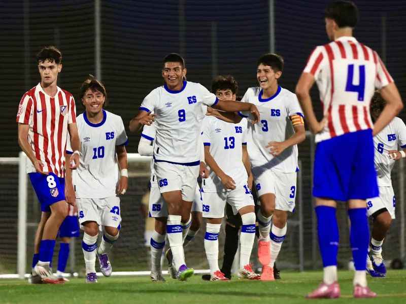 El juvenil mundialista Sub 17, Luis Tobar, anotó doblete al filial del Atlético de Madrid. Foto: Cortesía Indes