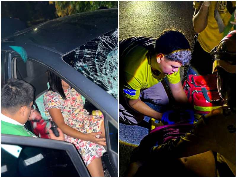 Vehículo atropelló a hombre dejando como resultado a cuatro heridos. Foto / Cortesía