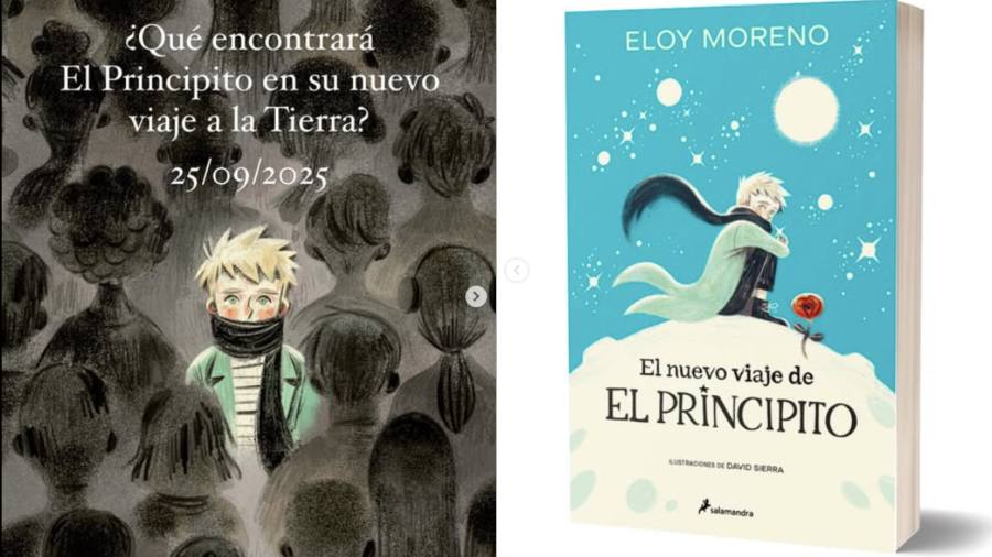 "El nuevo viaje de El Principito", escrito por el español Eloy Moreno. Foto: Imagen de carácter ilustrativo y no comercial / https://www.instagram.com/p/DOQGD3QjNVK/?img_index=1