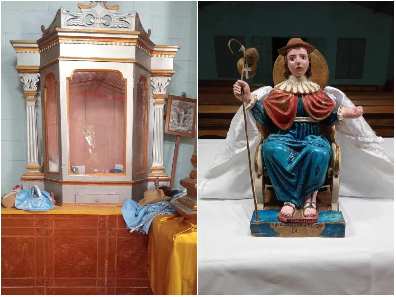 Hurto en una iglesia de La Paz ocurrido el pasado 16 de agosto. Foto / Cortesía