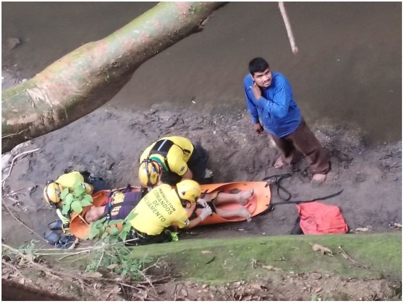 La víctima presentó múltiples golpes tras la caída. Foto / Cortesía