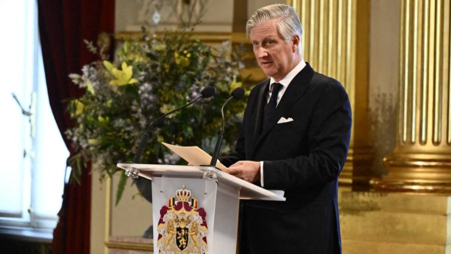El rey Felipe de Bélgica. Foto: AFP