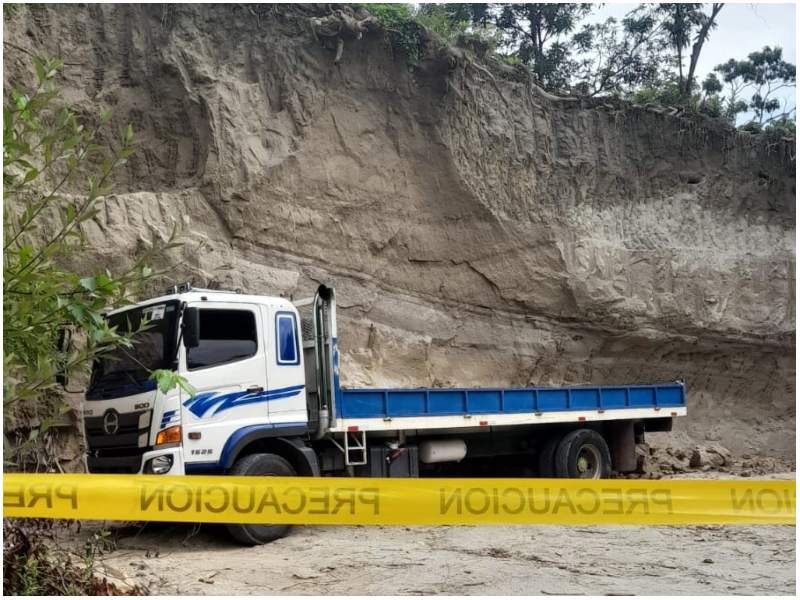 Escena del accidente laboral ocurrido en Tapalhuaca. Foto / Cortesía