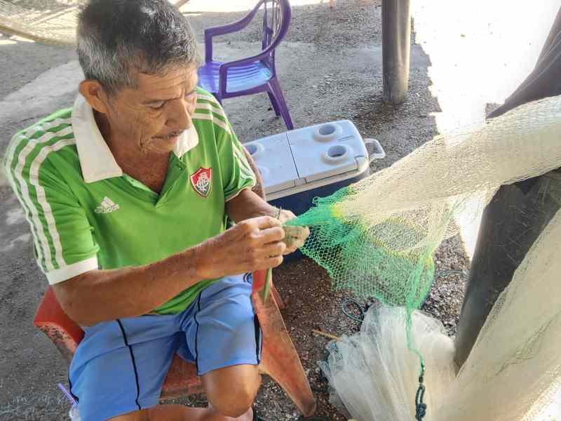 Armando Rosales pescador cantón Huisquil distrito Conchagua La Unión Sur. Foto EDH / Insy Mendoza