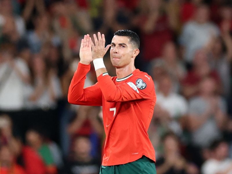 CR7, nuevo récord de goles en eliminatorias mundialistas. Foto: EDH AFP