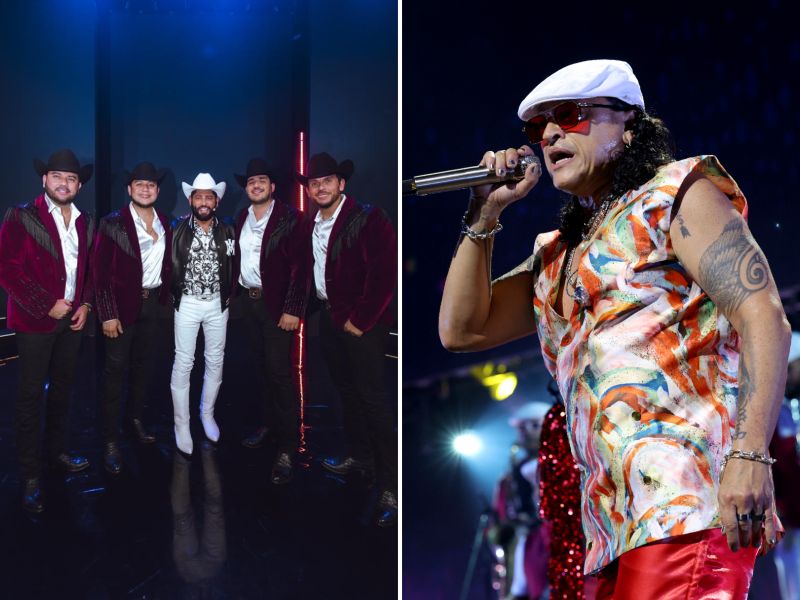Calibre 50 y Elvis Crespo en el Carnaval de San Miguel 2025
