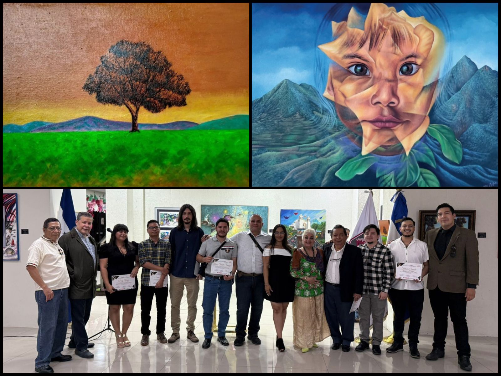 El arte une el talento visual de Honduras y El Salvador en la exposición "Vinculos"