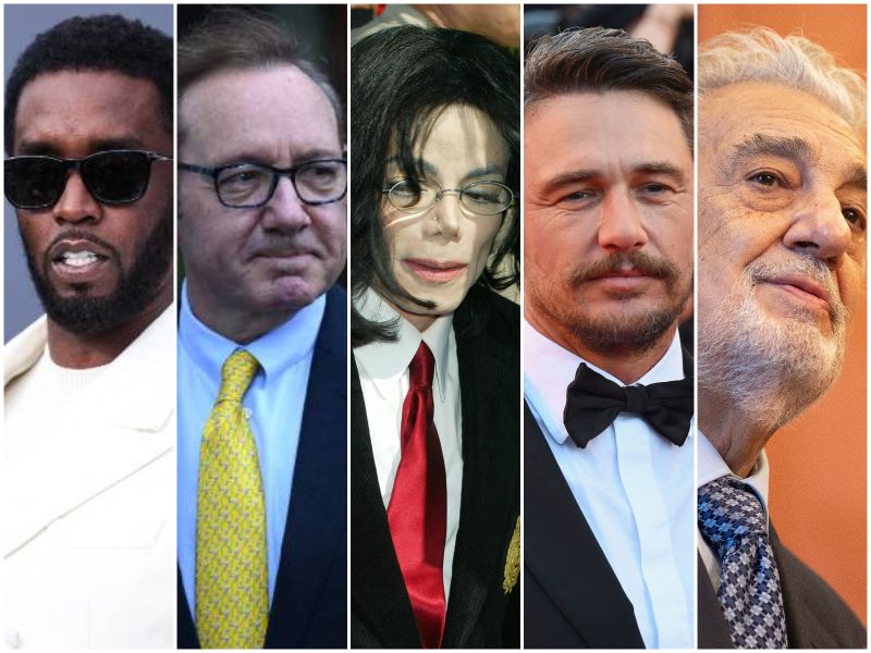 Sean 'Diddy' Combs, Kevin Spacey, Michael Jackson, James Franco y Plácido Domingo