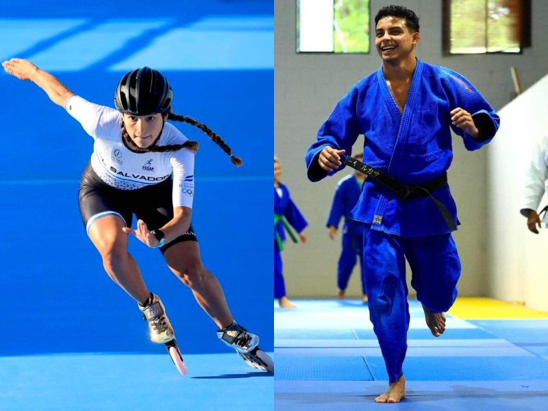 Ivonne Nochez Diego Calix Abanderados Juegos Centroamericanos