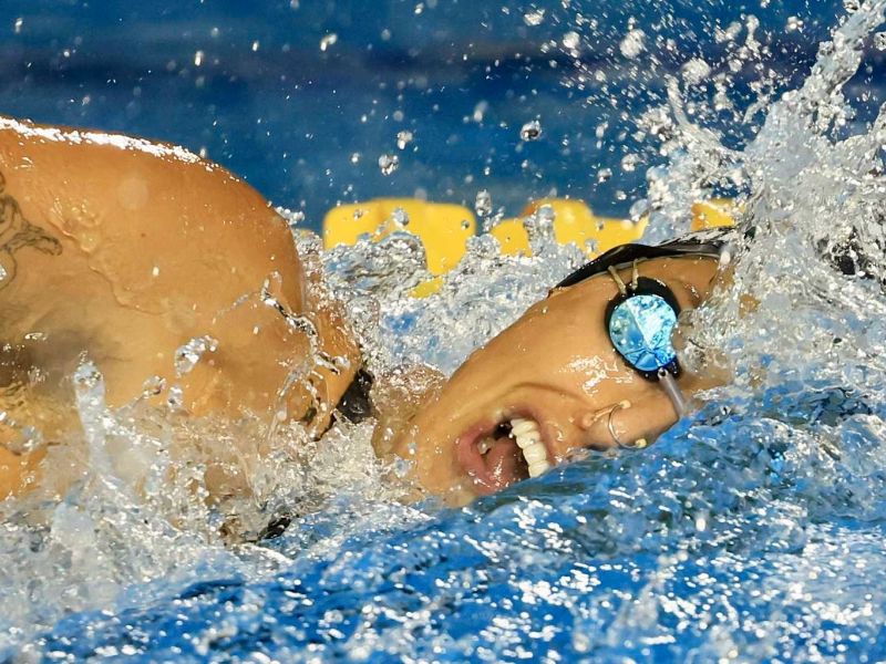 La nadadora Marina Spadoni, en un evento pasado. Foto: Cortesía Indes
