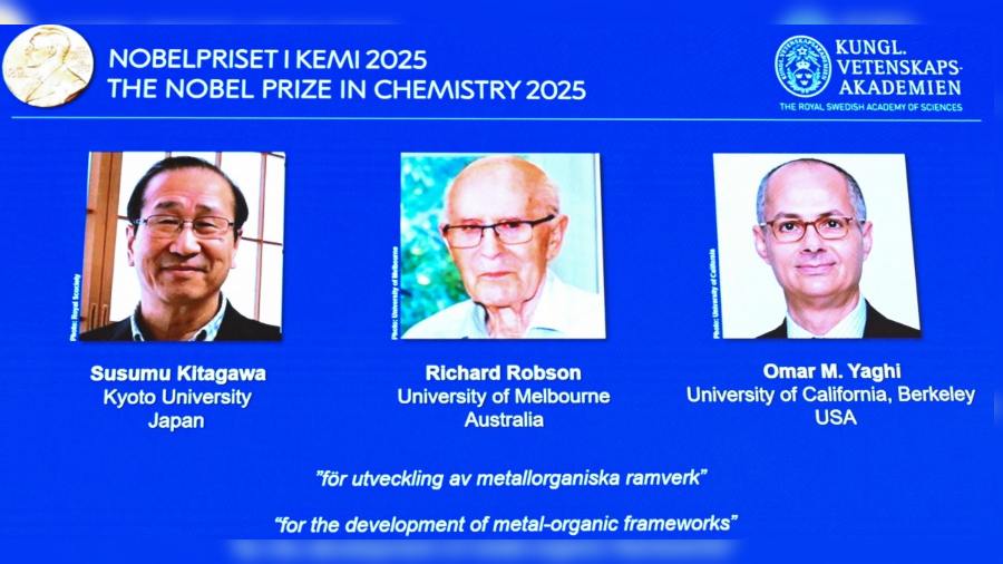 Omar M.Yaghi, uno de los ganadores del Nobel de Química. Foto: AFP
