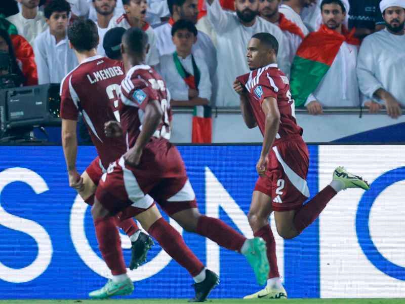 Festejo de la Selección de Qatar. Foto: EDH AFP