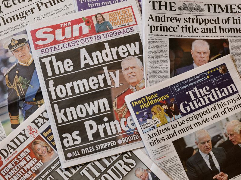 El ducado de York fue un título que la fallecida Isabel II le concedió a su hijo cuando se casó en 1986 con Sarah Ferguson. Foto: AFP