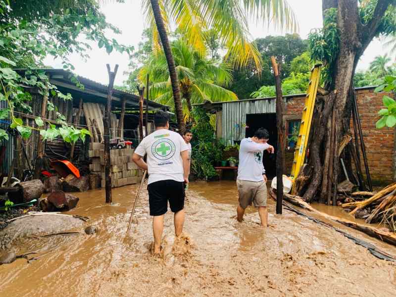 Desborde del río Chilama, La Libertad.
