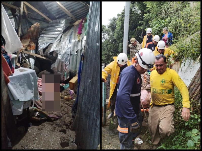 Una mujer murió soterrada este 7 de octubre. Foto: Cortesía/Comandos de Salvamento