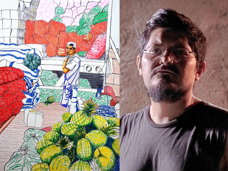 Artista visual salvadoreño Oscar AlfaRo lleva su muestra "VIP" al Centro Español