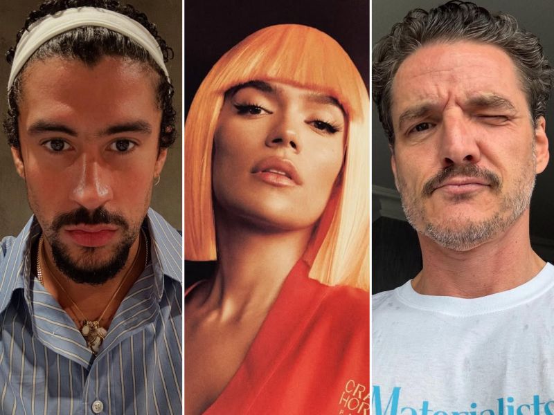 Bad Bunny, Karol G y Pedro Pascal