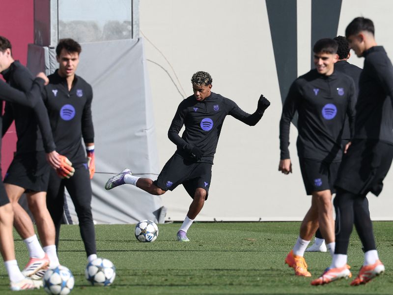 Barcelona, entreno Champions vs. Chelsea. Foto: EDH AFP
