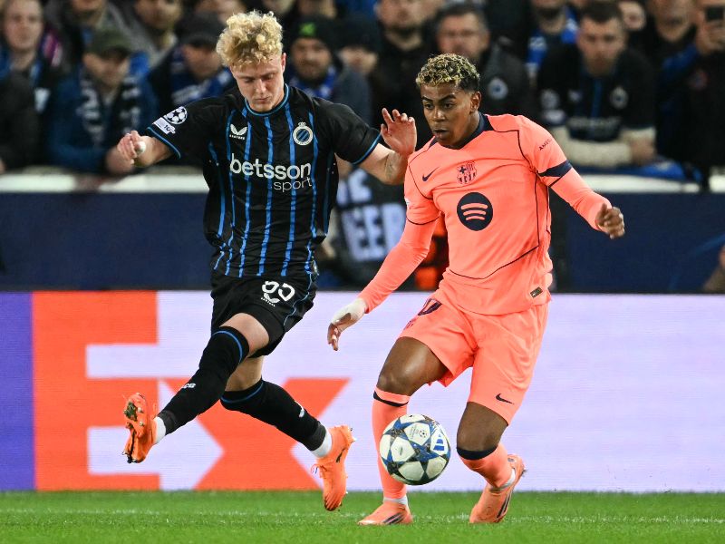 Partido del Barcelona ante el Brujas, por la Liga de Campeones. Foto: EDH AFP