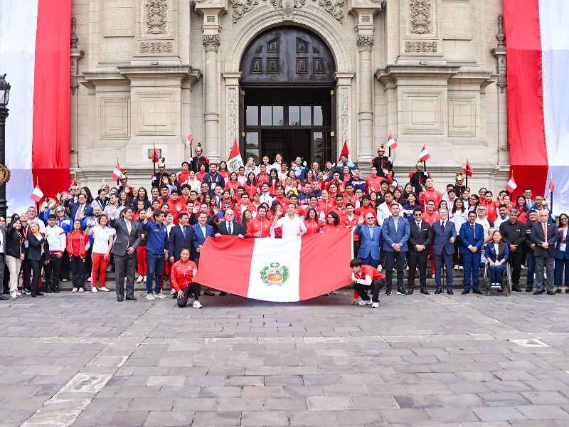 Delegaciones en los Juegos Bolivarianos. Foto: Cortesía Coes