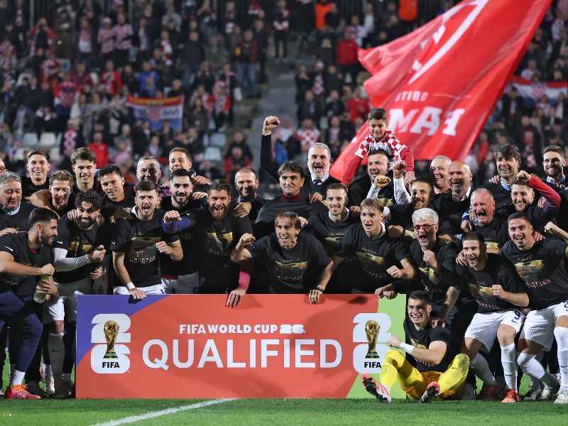 La selección de Croacia se clasificó al Mundial 2026. Foto: EDH AFP