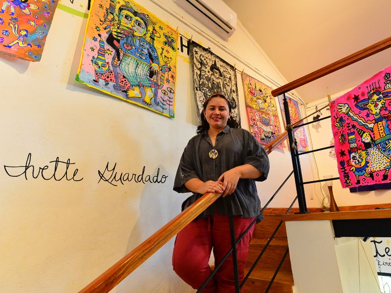 Ilustradora salvadoreña Ivette Guardado expone por tercera vez en Casa Clementina de Suchitoto