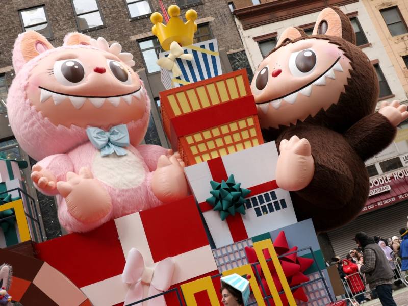 Labubu en desfile de Acción de Gracias de Nueva York