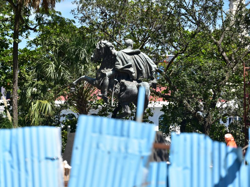 Parque Bolívar en remodelación 2025