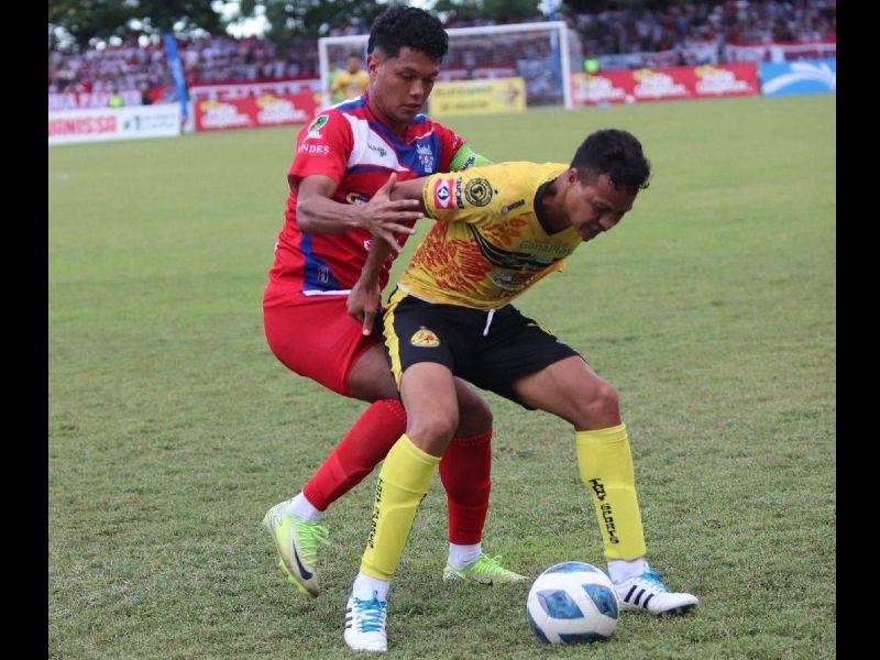 Acciones del juego de cuartos, en Zacate, entre CD Platense vs. L.Á. Firpo. Foto: Cortesía CD Platense