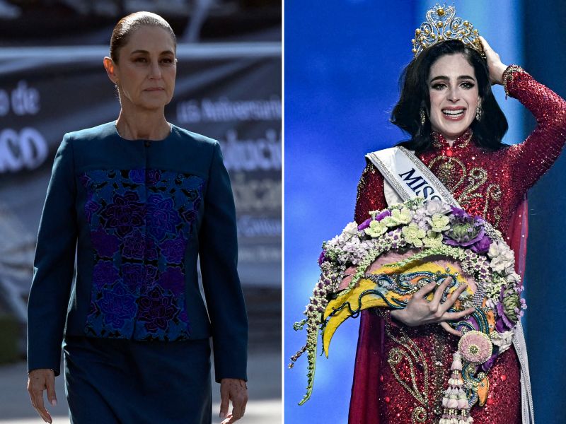 Claudia Sheinbaum, presidenta de México, exalta el valor de la nueva Miss Universo