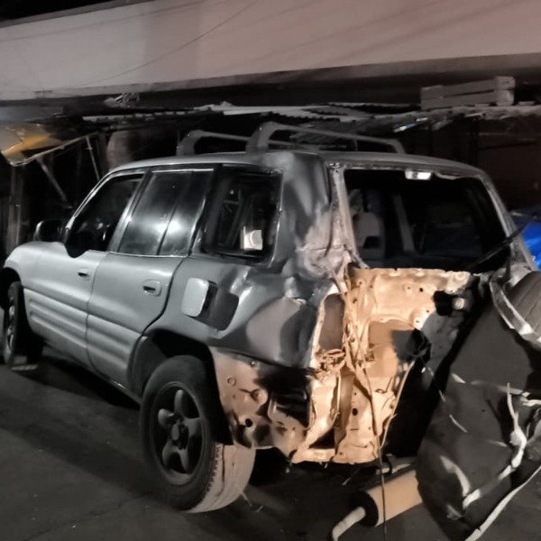 El agente se encontraba dando seguridad en la zona del hecho cuando fue embestido tras la colisión de dos vehículos. Foto EDH/Cortesía CVS