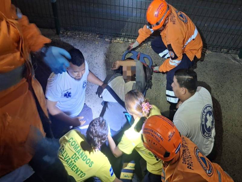 Accidente de motociclista en Santa Ana | cortesía.