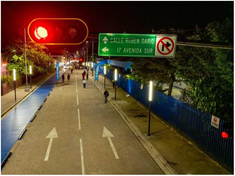 Calle Rubén Darío luego de los trabajos. Foto / Cortesía DOM
