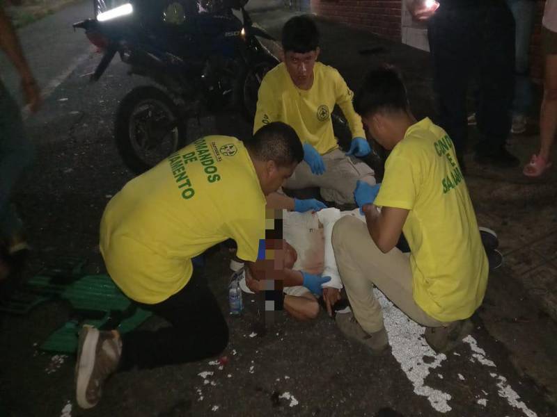 Comandos De Salvamento Sonsonate informó que brindó atención prehospitalaria a un hombre de 83 años | cortesía.