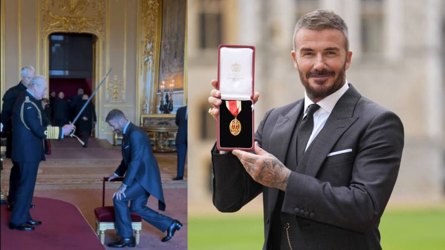 Sir David Beckham: así efectuó la condecoración el rey Carlos III en Windsor. Foto: AFP / Imagen de carácter ilustrativo y no comercial / https://www.instagram.com/p/DQou7xRjKet/